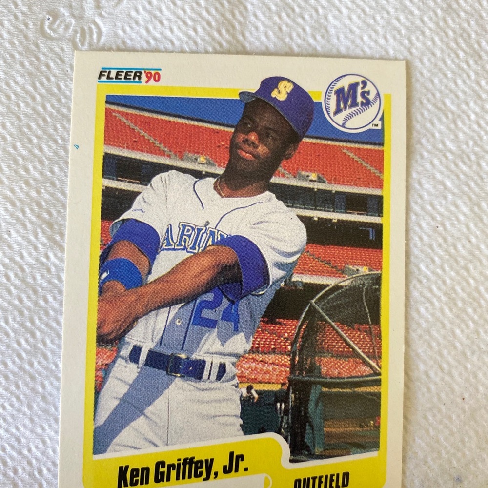 Jen Griffey jr BLUE HEART MISPRINT CARD